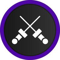 Fencing Creative Icon Design vector