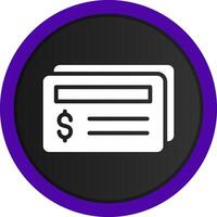 Cheque Creative Icon Design vector