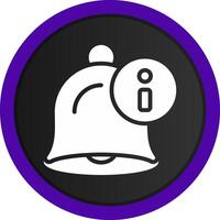 Notification Bell Creative Icon Design vector