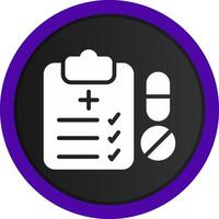 Medical Prescription Creative Icon Design vector