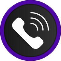 Phone Call Creative Icon Design vector