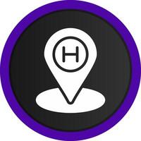 Helipad Creative Icon Design vector
