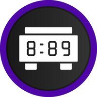 Digital Clock Creative Icon Design vector