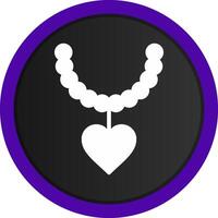 diseño de icono creativo de collar de perlas vector