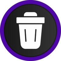 Trash Bin Creative Icon Design vector