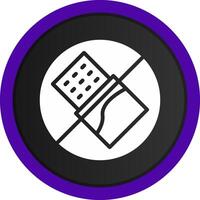 No Chocolate Creative Icon Design vector