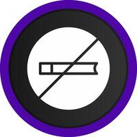 No Smoking Creative Icon Design vector