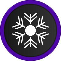 diseño de icono creativo de copo de nieve vector