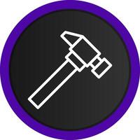 Hammer Creative Icon Design vector