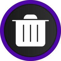 Trash Bin Creative Icon Design vector