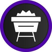 Mine Cart Creative Icon Design vector