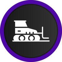 Bulldozer Creative Icon Design vector