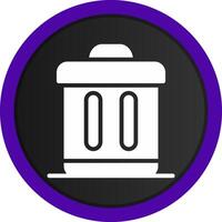 Trash Bin Creative Icon Design vector