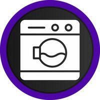 Washing Machine Creative Icon Design vector