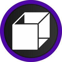 diseño de icono creativo de cubo 3d vector