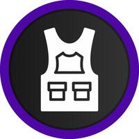 Bulletproof Vest Creative Icon Design vector