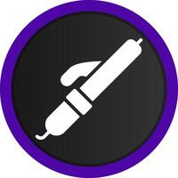 Curling Iron Creative Icon Design vector