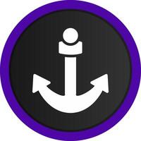 Anchor Creative Icon Design vector