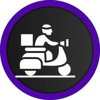 Delivery Bike Creative Icon Design vector