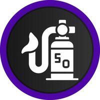 Oxygen Mask Creative Icon Design vector