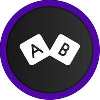 diseño de icono creativo de bloque abc vector