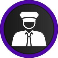 Policeman Creative Icon Design vector