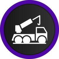 Crane Truck Creative Icon Design vector