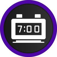 Digital Clock Creative Icon Design vector