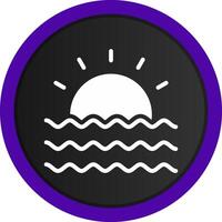 Sunset Creative Icon Design vector