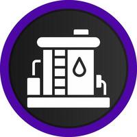 diseño de icono creativo de tanque de aceite vector