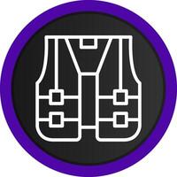 High Visibility Vest Creative Icon Design vector