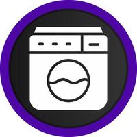 Washing Machine Creative Icon Design vector