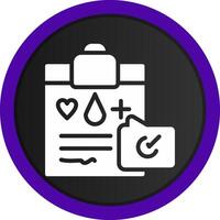 Medical Record Creative Icon Design vector