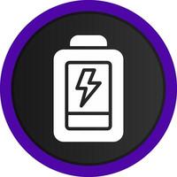 Low Battery Creative Icon Design vector