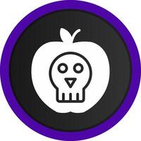 Poisoned Apple Creative Icon Design vector