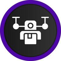 Drone Delivery Creative Icon Design vector