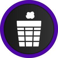 Trash Bin Creative Icon Design vector