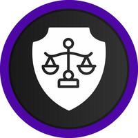 diseño de icono creativo de justicia vector