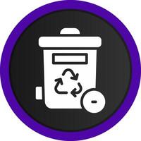 Trash Bin Creative Icon Design vector