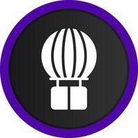 Hot Air Balloon Creative Icon Design vector