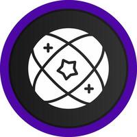 nuevo púrpura degradado circulo diseño vector