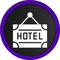 diseño de icono creativo de hotel vector