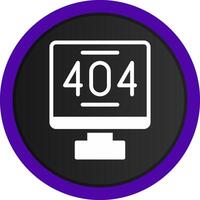 Error 404 Creative Icon Design vector