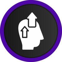 Positive Thinking Creative Icon Design vector