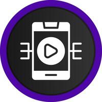 Live Streaming Creative Icon Design vector