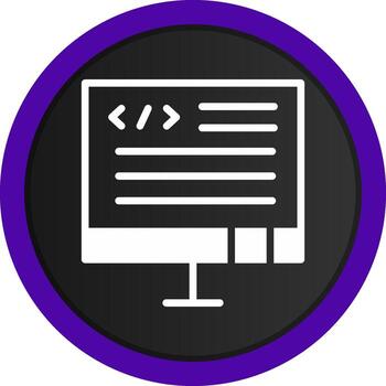 diseño de icono creativo de código vector