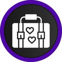 Suitcase Creative Icon Design vector