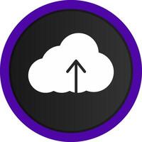 Cloud Upload Creative Icon Design vector