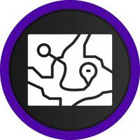Map Creative Icon Design vector