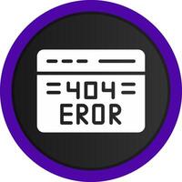 Diseño de icono creativo de error 404 vector